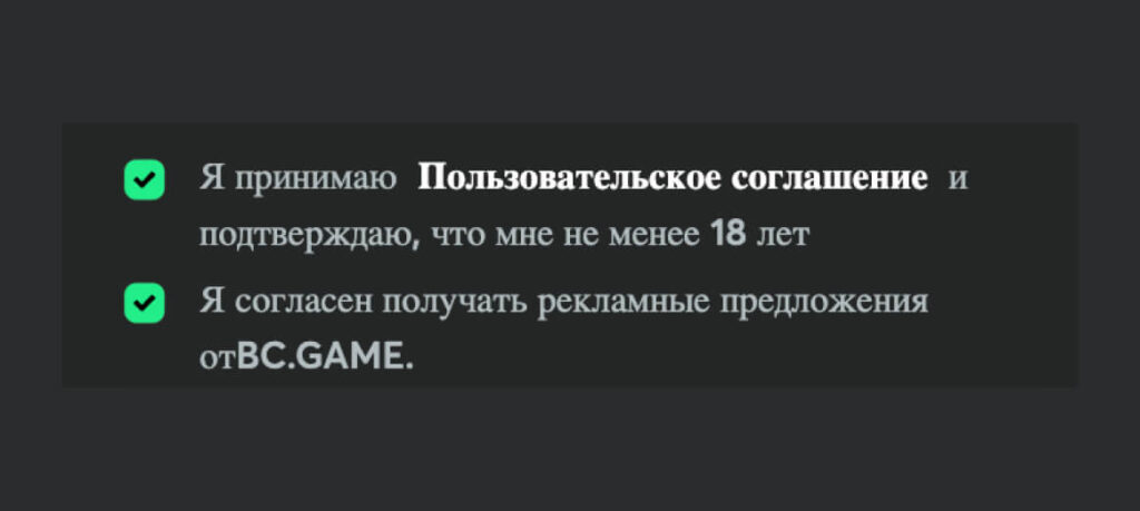 условия использования платформы BC Game